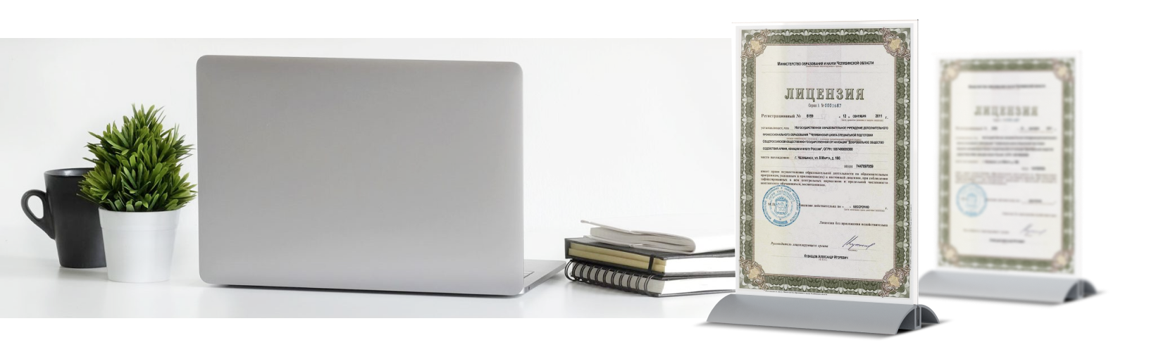 Фоновая картинка с лицензиями