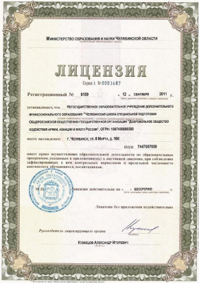 Картинка лицензии